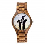 高級木製の個人のビジネスは時計の腕時計の男女をカスタマイズして時計の日本の外相の竹木の時計のファッションをつけます